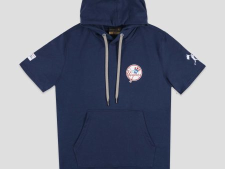 Short Sleeve Hoodie - New York Yankees Sale