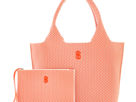 Sutton City Tote - Orange Diamond - Large Online Hot Sale