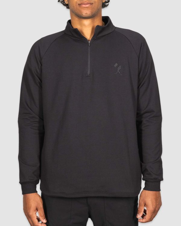 Brock Base Patch Quarter Zip (Black) For Discount