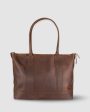 Cathy Zip Tote - Toffee For Discount