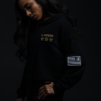 TOP GUNNER PATCH CROPPED HOODIE on Sale