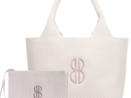 Sutton City Tote - Petal Pink Diamond Monogram - Large Online Sale