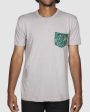 Corn Field Patterned Pocket Tee Cheap