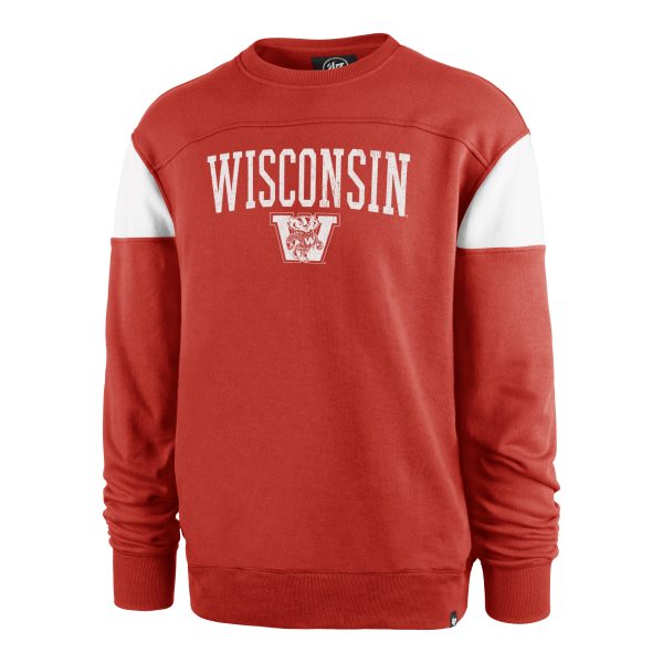 WISCONSIN BADGERS VINTAGE GROUNDBREAK  47 ONSET CREW Fashion