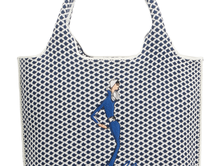 Sutton City Tote - Navy Diamond - Small For Cheap