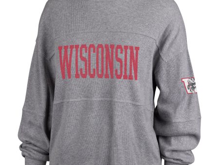 WISCONSIN BADGERS VINTAGE GET LOUD  47 JADA LONG SLEEVE TEE WOMENS Supply