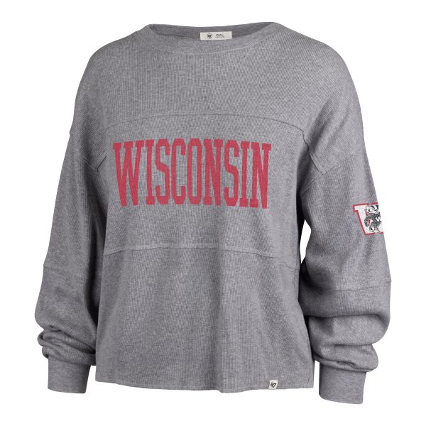 WISCONSIN BADGERS VINTAGE GET LOUD  47 JADA LONG SLEEVE TEE WOMENS Supply