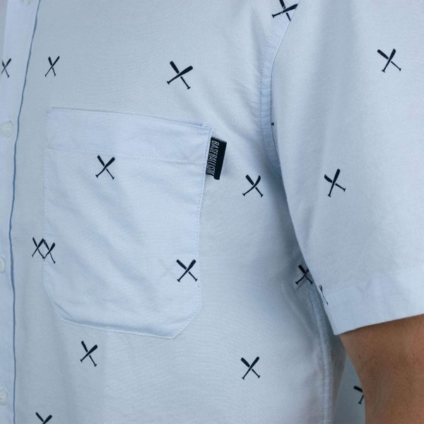 Crossed Bats - Oxford Button Down Hot on Sale