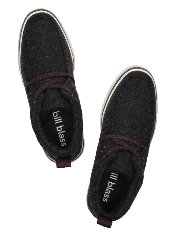 Mid Top Wool Sneaker - Charcoal Online Sale