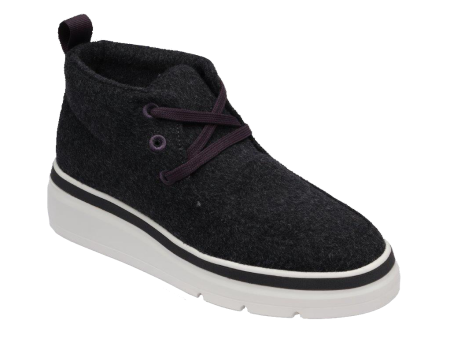 Mid Top Wool Sneaker - Charcoal Online Sale