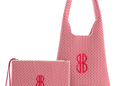 Sutton City Tote - Red Diamond   Detachable Metal Chain - Medium Online