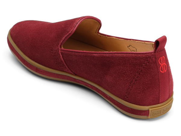 Sutton Suede Slip On - Wine Cheap