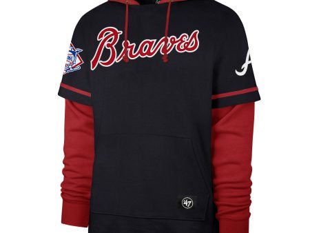 ATLANTA BRAVES TRIFECTA  47 SHORTSTOP PULLOVER HOOD Cheap