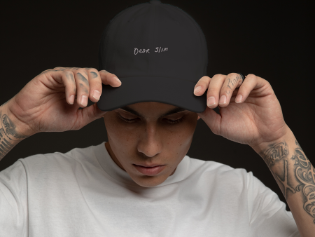 DEAR SLIM DAD HAT (BLACK) Discount