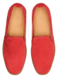 Sutton Suede Slip On - Red For Discount