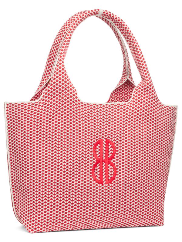 Sutton City Tote - Red Diamond Monogram - Large Supply