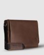 Mathewson Glove Leather Messenger Bag - Pine Tar Brown Discount