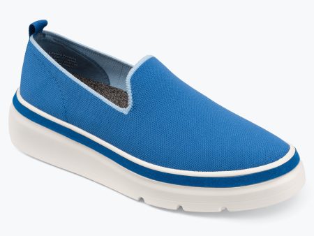 Sutton Knit Sneaker - Sea Blue Online now