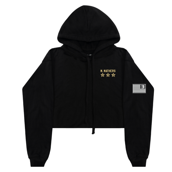 TOP GUNNER PATCH CROPPED HOODIE on Sale