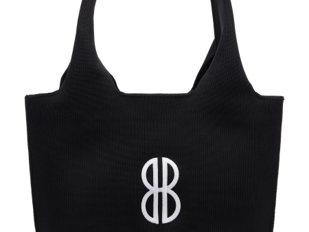 Sutton City Tote - Black Solid Monogram - Medium For Cheap