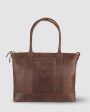 Cathy Zip Tote - Toffee For Discount