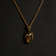 Hockey Mask Pendant & Chain (Gold) Discount