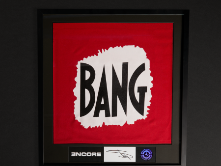 Encore 20th Anniversary Framed Bang Flag (Signed) For Cheap