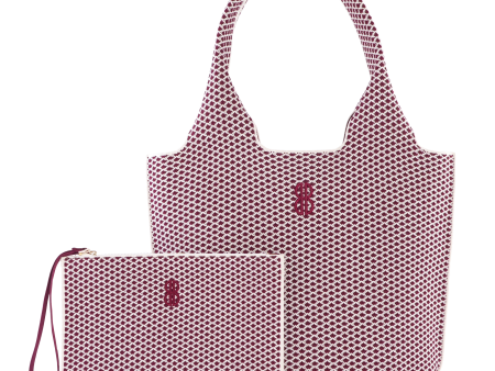 Sutton City Tote - Wine Diamond - Medium Supply