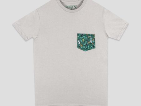 Corn Field Patterned Pocket Tee Cheap