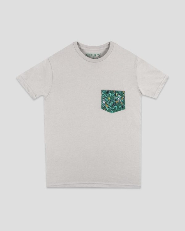 Corn Field Patterned Pocket Tee Cheap