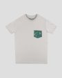 Corn Field Patterned Pocket Tee Cheap