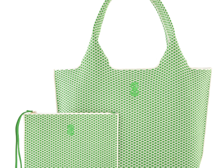 Sutton City Tote - Parakeet Green Diamond - Large Fashion