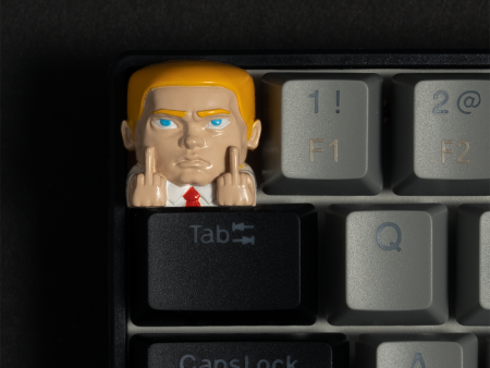 Shady Red Tie Artisan Keycap Fashion