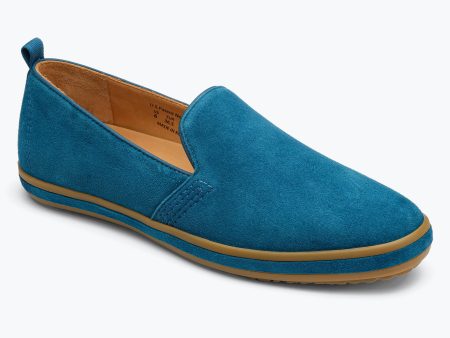 Sutton Suede Slip On - Teal Online now