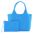 Sutton City Tote - Blue Stripe - Large Hot on Sale