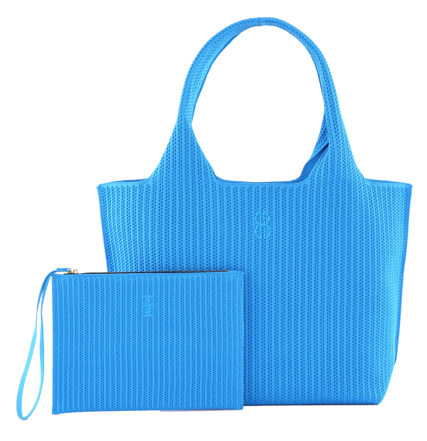 Sutton City Tote - Blue Stripe - Large Hot on Sale