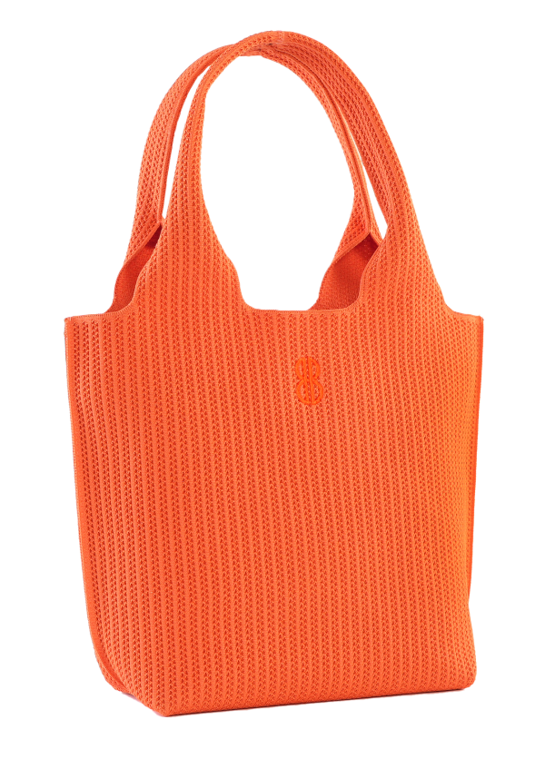 Sutton City Tote - Orange Stripe - Medium For Discount