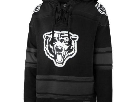 CHICAGO BEARS HISTORIC ANTHRACITE SUPERIOR  47 LACER HOOD Online