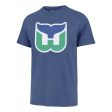 HARTFORD WHALERS VINTAGE FRANKLIN KNOCKOUT  47 FIELDHOUSE TEE For Sale