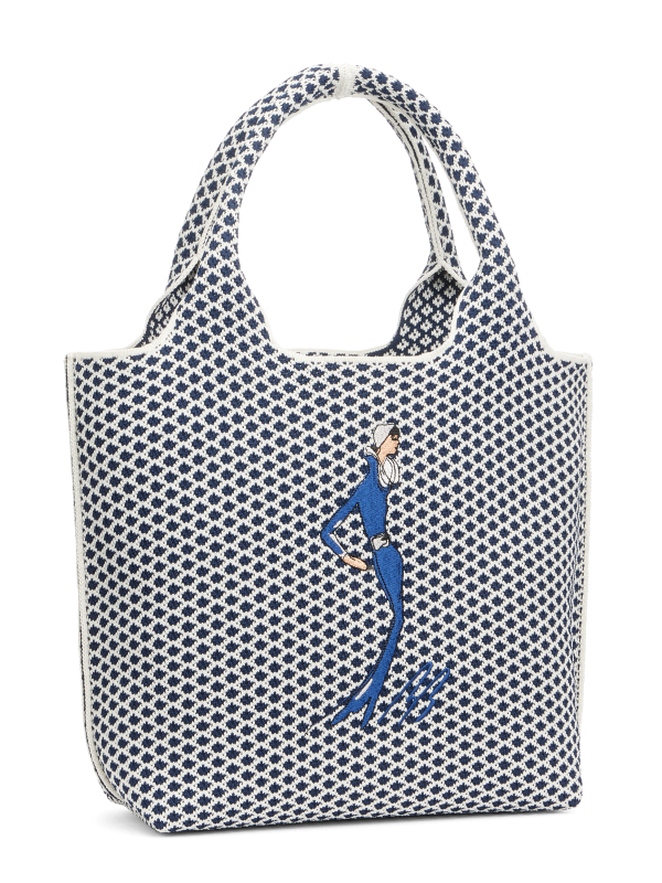 Sutton City Tote - Navy Diamond - Small For Cheap