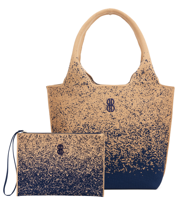 Sutton City Tote - Navy Buckthorn Sprinkle - Medium Online Sale