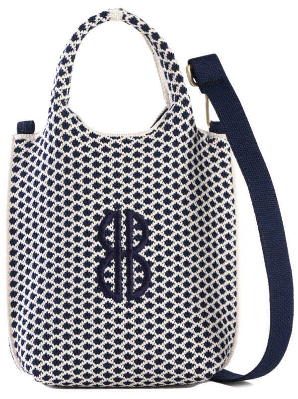 Sutton City Tote - Navy Diamond - Mini Online now