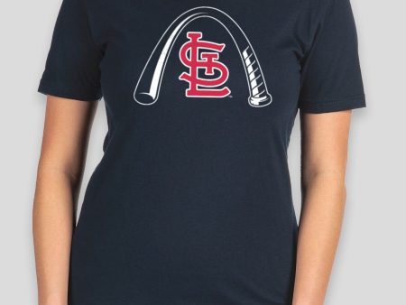 Arched Bat Women s Warm-Up Tee - St. Louis Cardinals For Discount