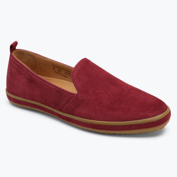 Sutton Suede Slip On - Wine Cheap