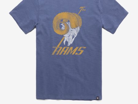 LOS ANGELES RAMS HISTORIC GRIT VINTAGE  47 SCRUM TEE Supply