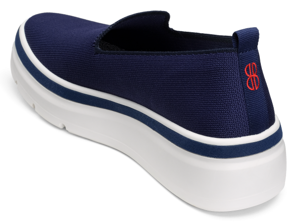 Sutton Knit Sneaker - Navy For Sale