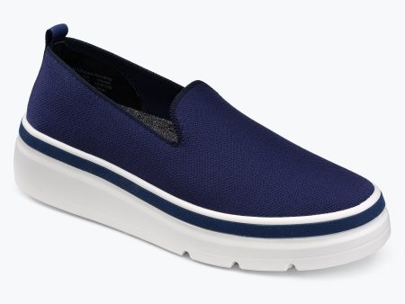 Sutton Knit Sneaker - Navy For Sale