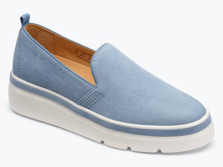 Sutton Suede Sneaker - Lagoon Blue on Sale