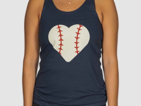 Stitched Heart Racerback Tank Online now