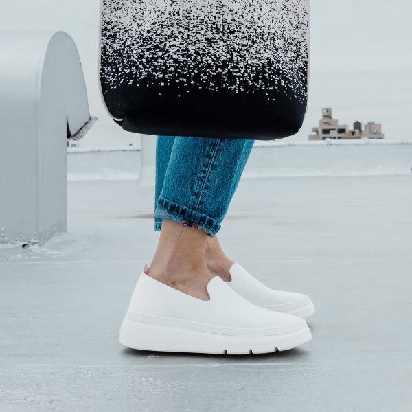 Sutton Knit Sneaker - White Hot on Sale